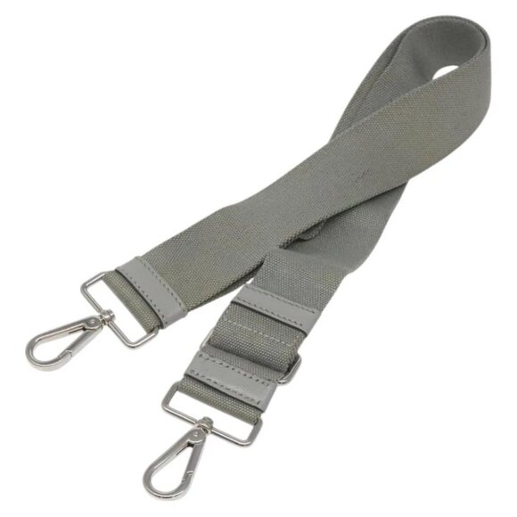 PRADA Adjustable Shoulder Strap Canvas 26.8""-46.9"" Gray Silver Auth yk17669 - Picture 1 of 14